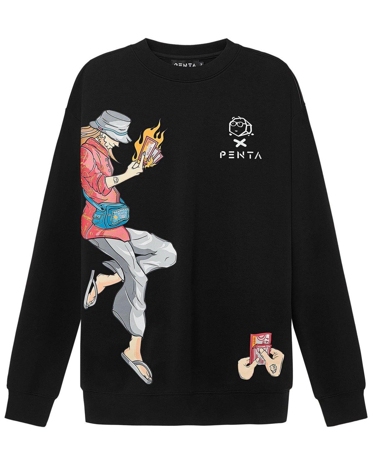 "Destiny 4:30pm" Sweater Black - PENTA